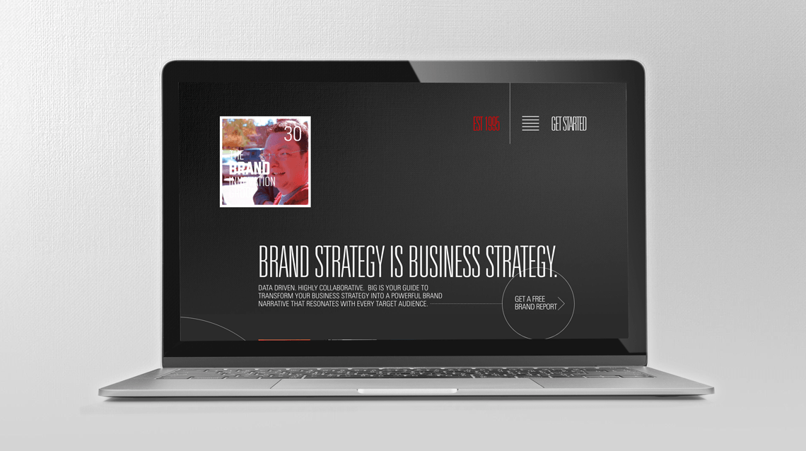 Brand Innovation Group website additional laptop view