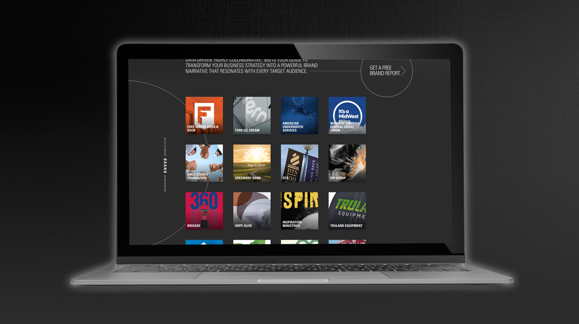 Brand Innovation Group website interior view