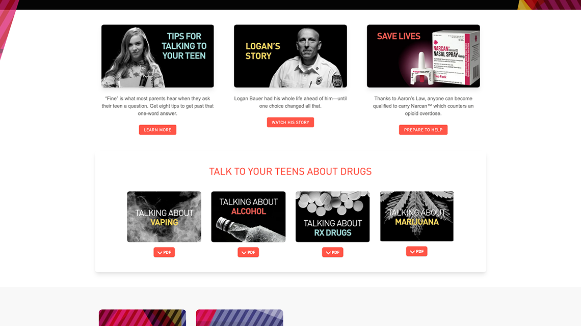 Look Up Indiana stories and teen drug conversation resources